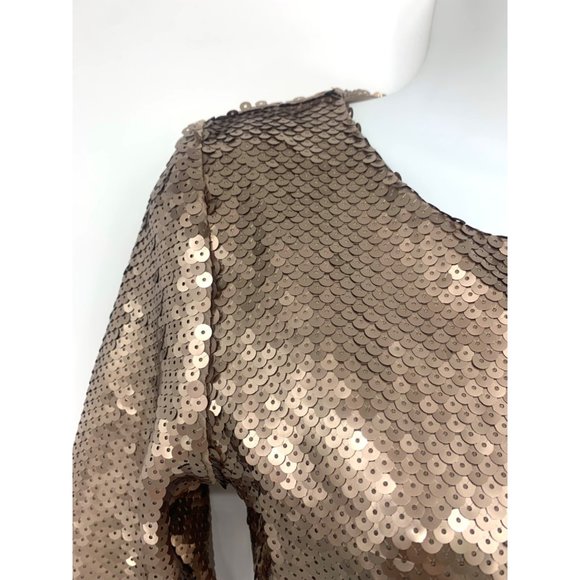 BB Dakota Champagne Sequins Mini Dress NEW WITH TAGS size XS - Picture 4 of 7